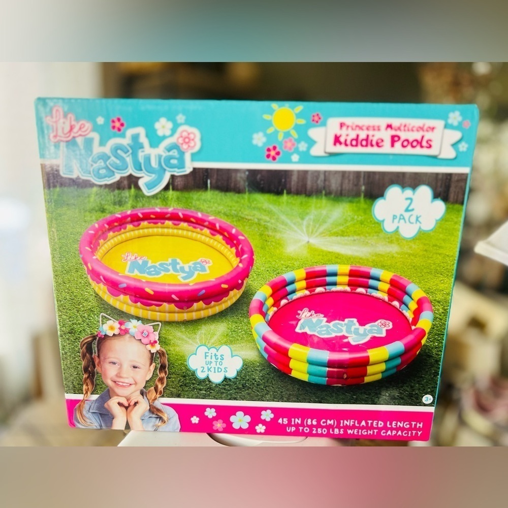 Princess Multicolor Kiddie Pools 2 pack new